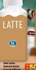 SEK LATTE KAHVELİ SÜTLÜ İÇECEK 330 ML fiyat ve kampanya bilgisi